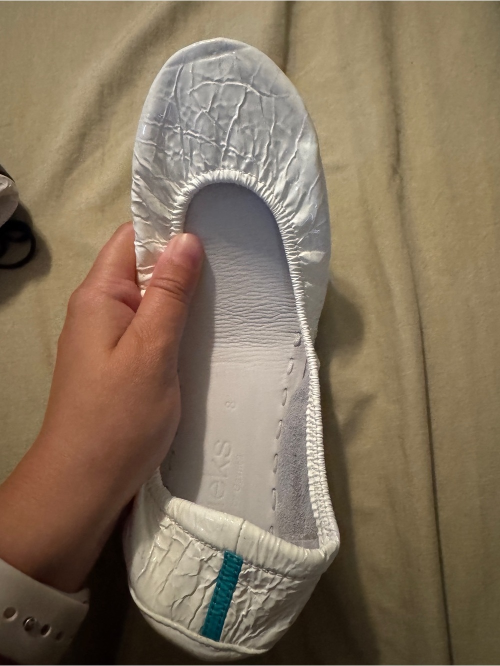 Like new white Tieks flats - Picture 10 of 12